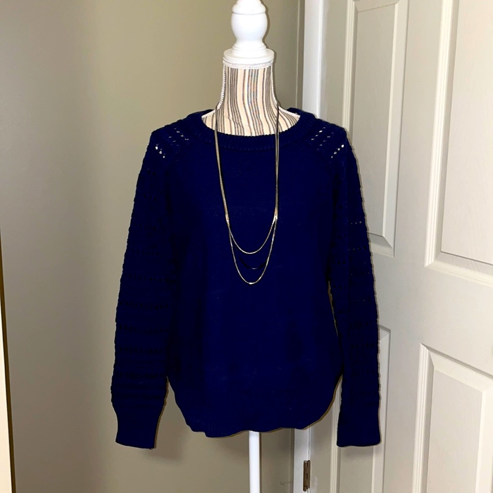 🦉 Market & Spruce 🍁 Navy Pullover